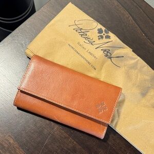 Patricia Nash Cognac Leather Wallet